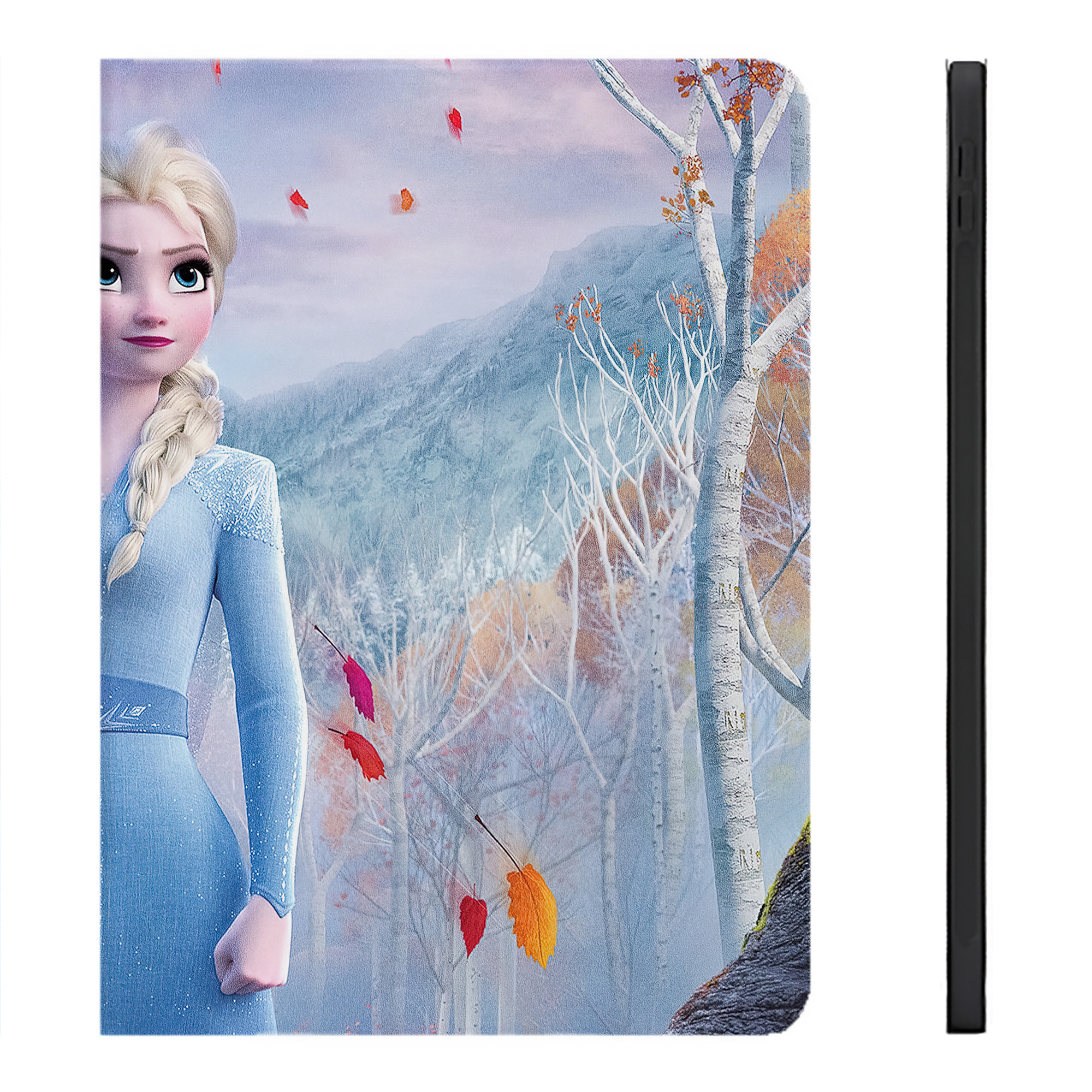 （画像用） アナと雪の女王 アンナ エルサ Frozen Anna Elsa IPadケース ペンホルダー付き ブックスタイルデザイン